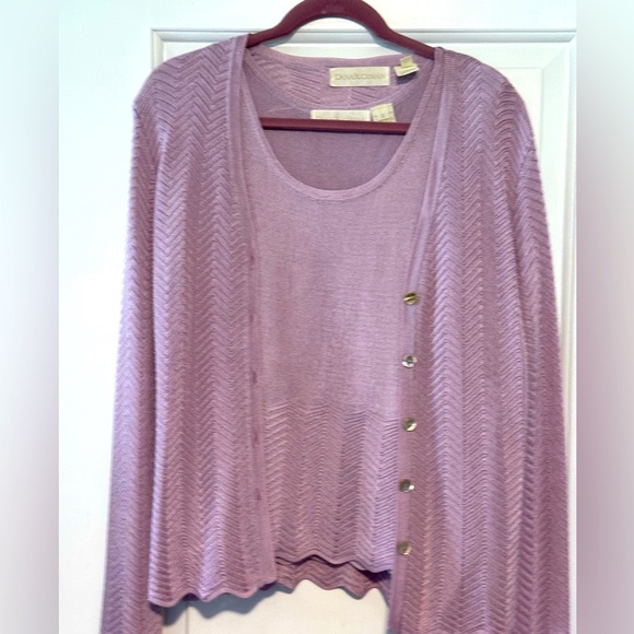 Dana Buchman Sweaters - BOGO 🔥🌞Dana Buchman Lavender Women's Sweater Set